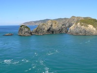 Entrance to Tory Channel and the Marlborough Sounds from Cook Strait